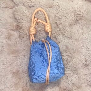 Dolce & Gabbana Blue Bag with Pink Rope Handles